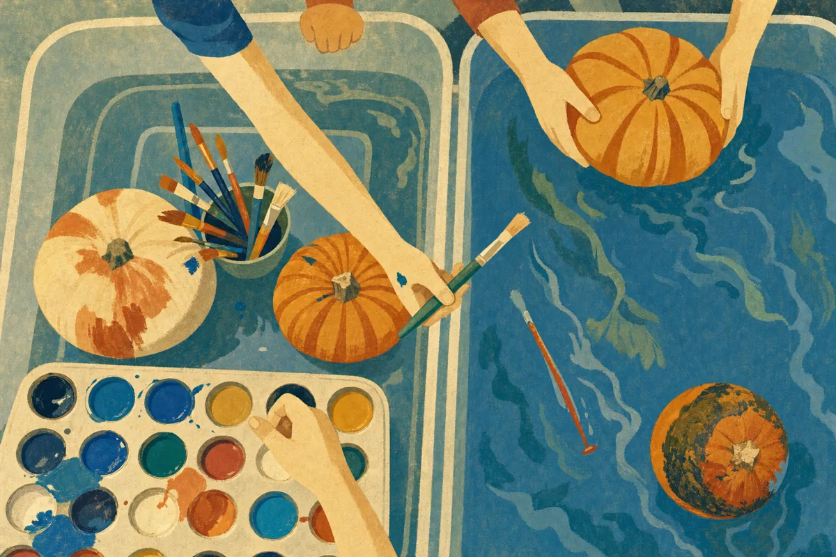 Kids Pumpkin Painting and Lunch in Downtown Oakville on Sunday