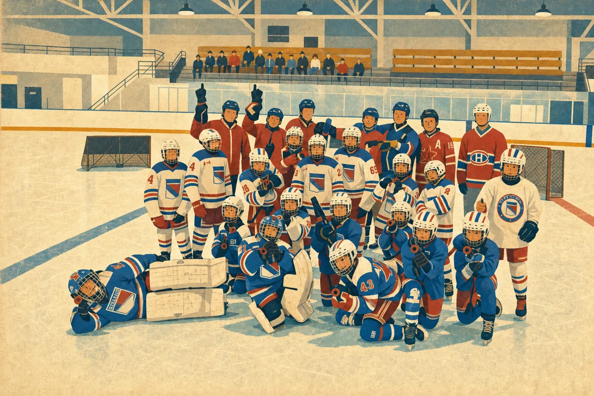 Oakville Rangers Play Laser Tag on Their Own Ice